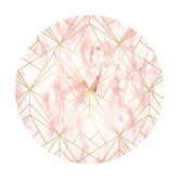 Golden Und Rosa Geometrisch Muster Kreis Hintergrund